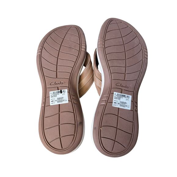 Clark’s Cloudstepper Sunmaze Sandal Warm Beige Womens 11 New without box - Picture 6 of 6